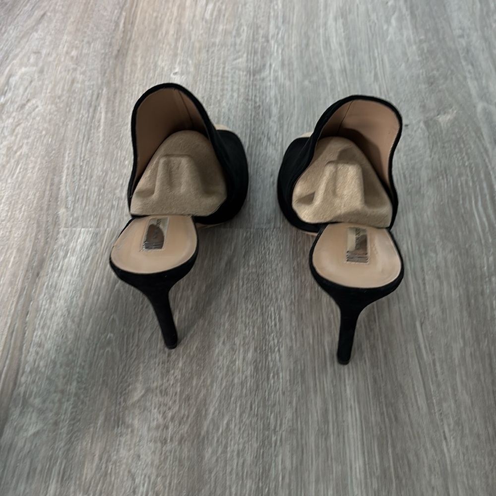Black Open-Toe Mules - Picture 4 of 6